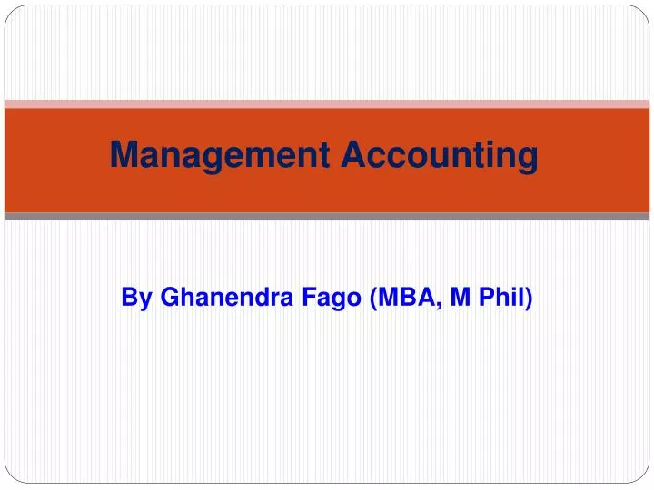 management accounting