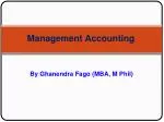 Management Accounting - slide 1