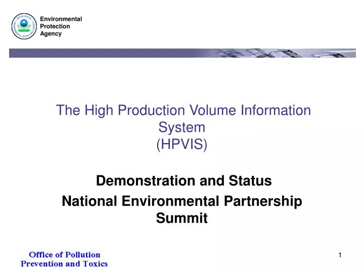 the high production volume information system hpvis