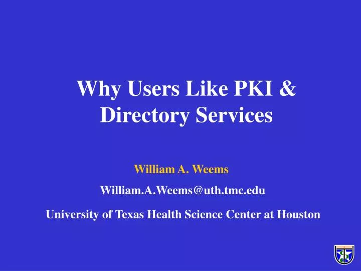 why users like pki directory services