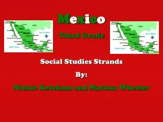 M e x i c o Third Grade Social Studies Strands By: Nickie Ketcham and Marissa Wheeler