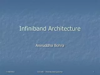 Infiniband Architecture