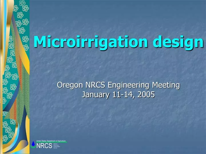 microirrigation design