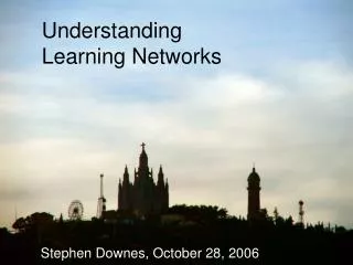Understanding Learning Networks
