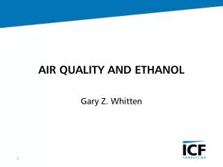 AIR QUALITY AND ETHANOL