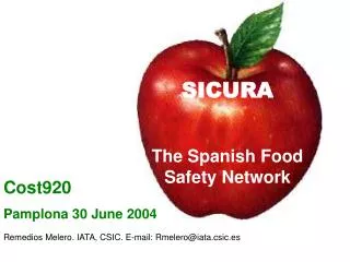 SICURA The Spanish Food Safety Network