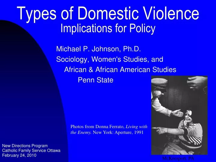 types of domestic violence implications for policy