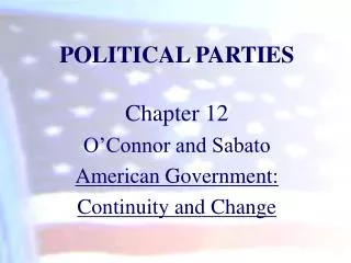 POLITICAL PARTIES