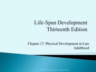 Life-Span Development Thirteenth Edition