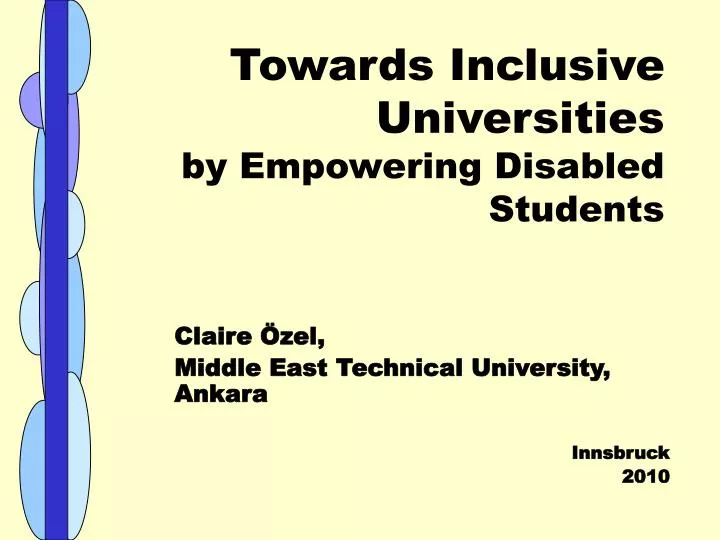t owards inclusive universities by empowering disabled students