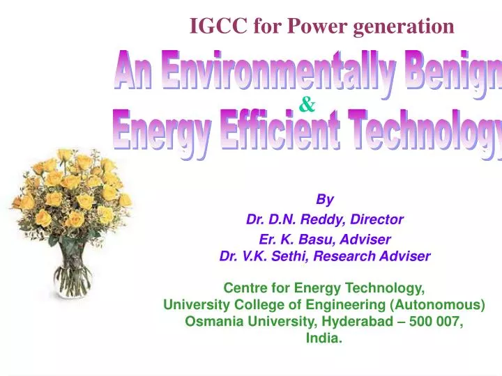 igcc for power generation