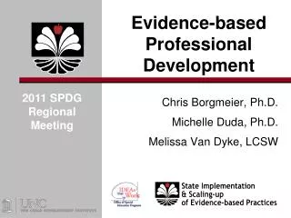 Evidence-based Professional Development