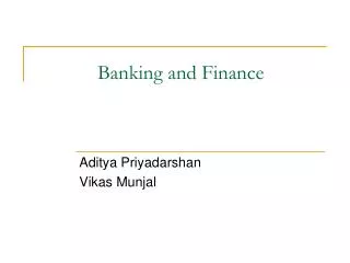 Banking&finance