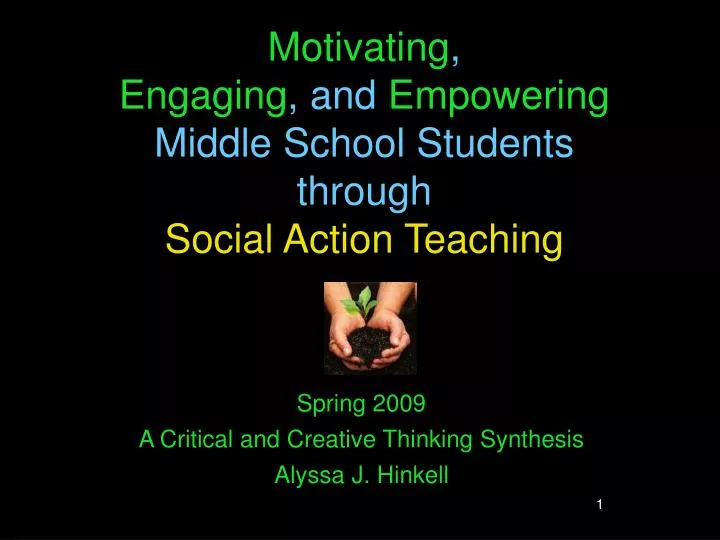 motivating engaging and empowering middle school students through social action teaching