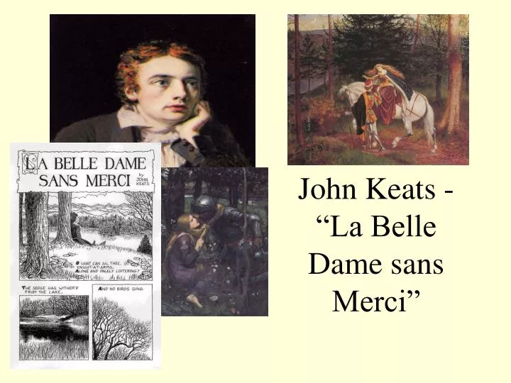 john keats la belle dame sans merci