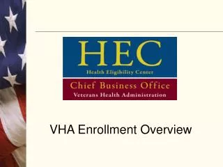 VHA Enrollment Overview