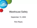 Warehouse Safety - slide 1