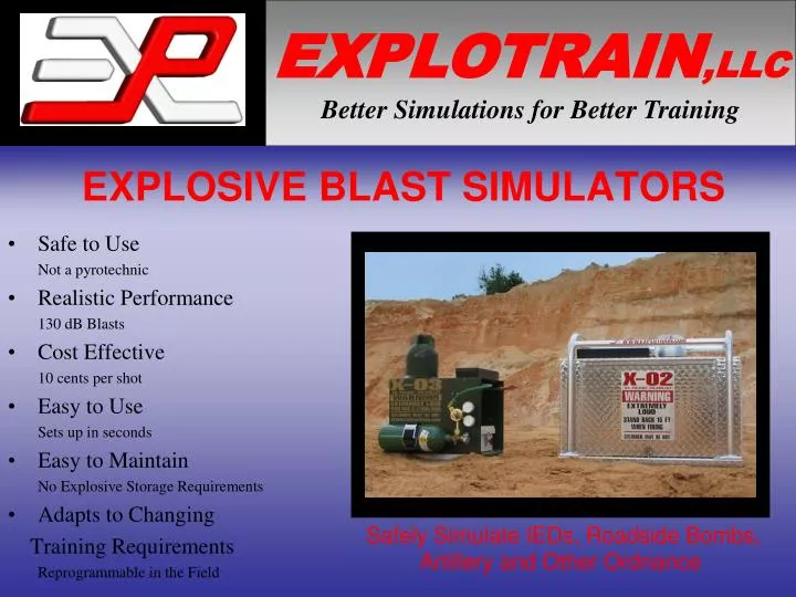 explosive blast simulators