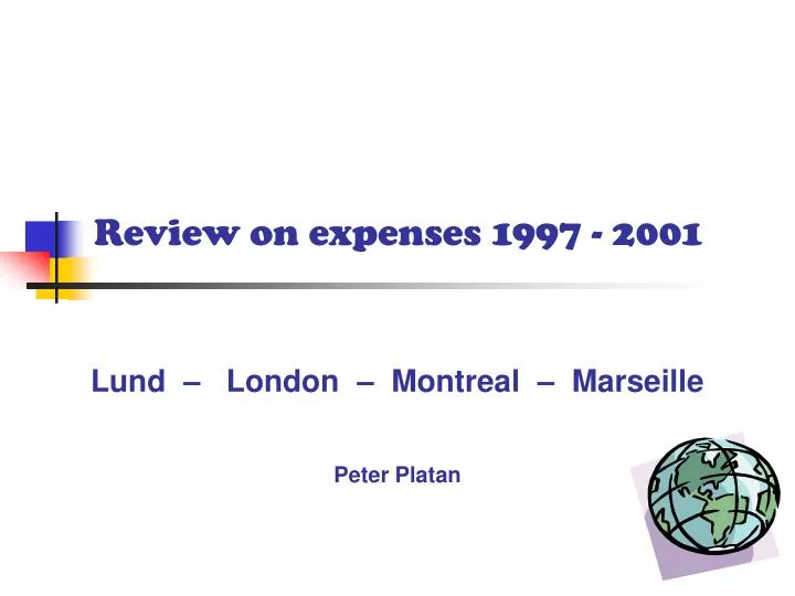 review on expenses 1997 2001