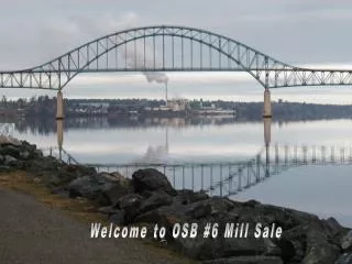 Welcome to OSB #6 Mill Sale