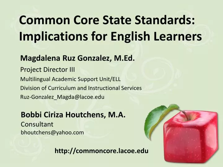 common core state standards implications for english learners