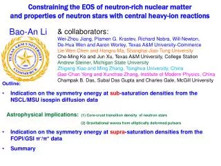 Constraining the EOS of neutron-rich nuclear matter and properties of neutron stars with central heavy-ion reactions