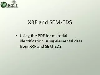 XRF and SEM-EDS