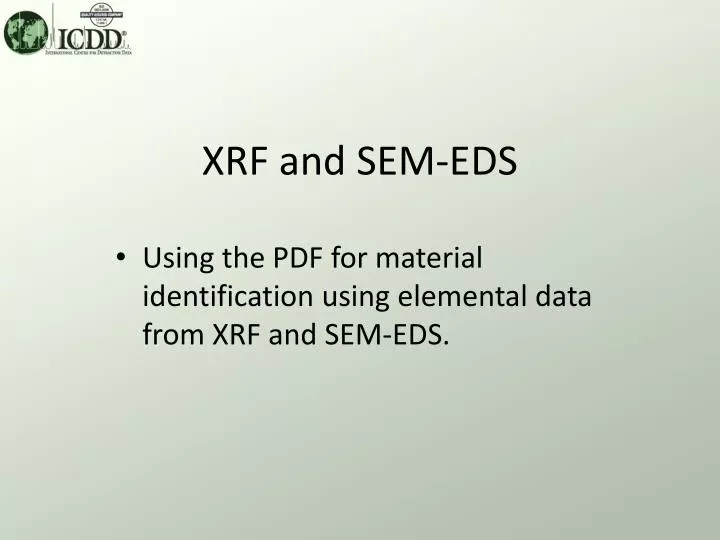 xrf and sem eds