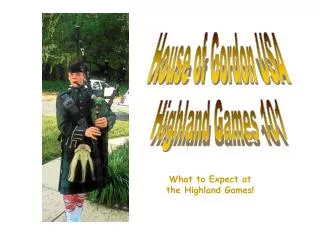 Highland Games 101