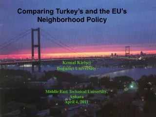 Comparing Turkey’s and the EU’s Neighborhood Policy