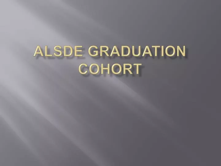 alsde graduation cohort