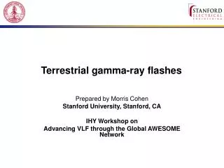 Terrestrial gamma-ray flashes