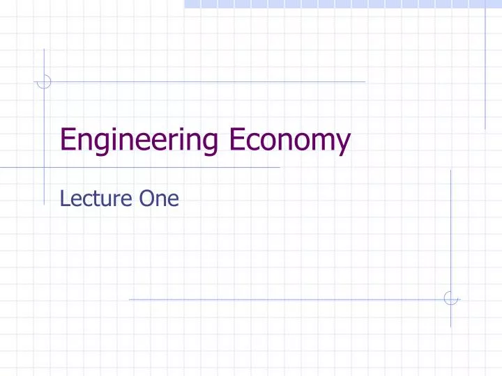 engineering economy