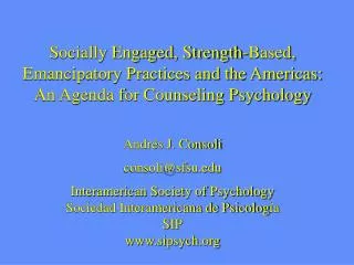 Counseling Psychology developmental relational &amp; contextual person-environment fit strengths well-being prevention a