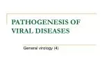 PATHOGENESIS OF VIRAL DISEASES