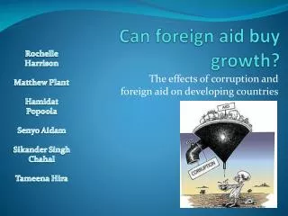 Can foreign aid buy growth?