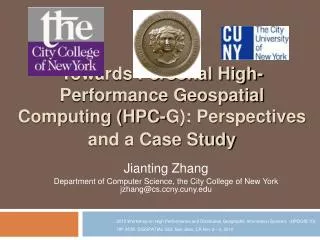 Towards Personal High-Performance Geospatial Computing (HPC-G): Perspectives and a Case Study