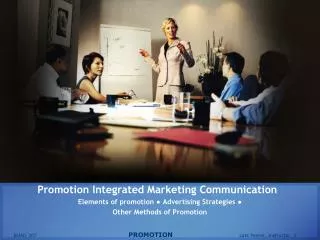 Promotion Integrated Marketing Communication