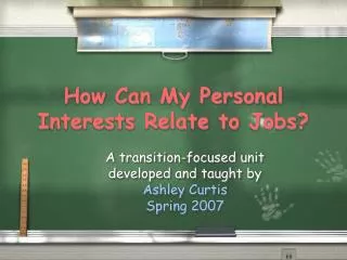 How Can My Personal Interests Relate to Jobs?