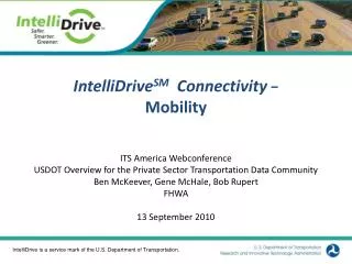 IntelliDrive SM Connectivity ? Mobility
