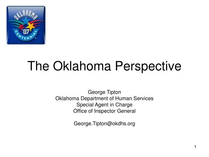 the oklahoma perspective