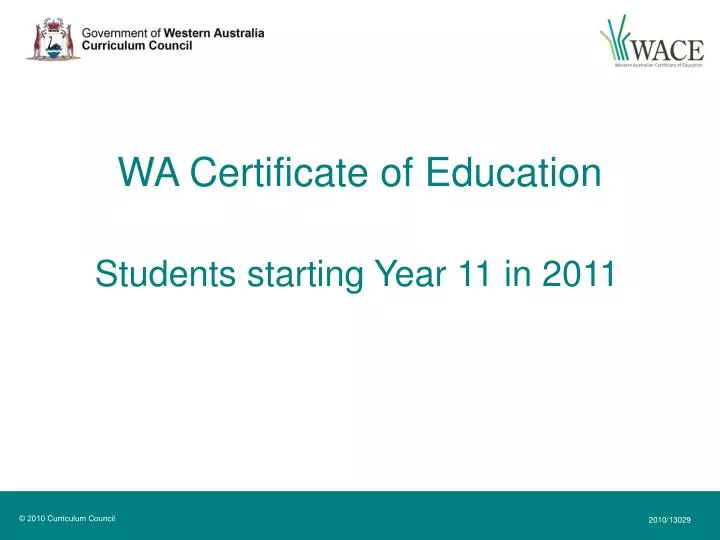wa certificate of education