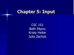 Chapter 5: Input - slide 1