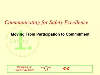 Communicating for Safety Excellence