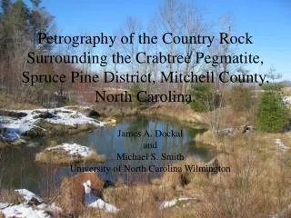 Petrography of the Country Rock Surrounding the Crabtree Pegmatite, Spruce Pine District, Mitchell County, North Carolin