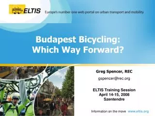 Budapest Bicycling: Which Way Forward?