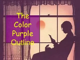 The Color Purple Outline