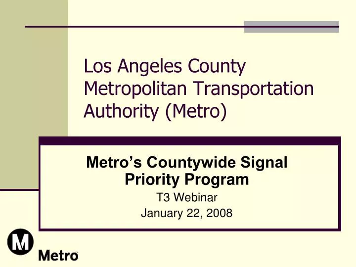 los angeles county metropolitan transportation authority metro