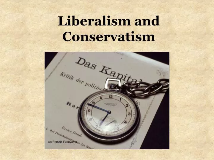 liberalism and conservatism