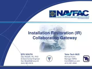 Installation Restoration (IR) Collaboration Gateway